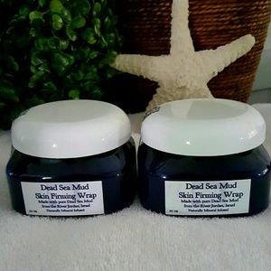TWO 10oz Dead Sea Mud Skin Firming Wrap jars